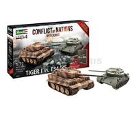 REVELL 05655 1/72 Cadeau Set " Conflict Of Nations WWII Series " Tiger I Vs. T34