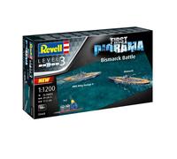 Revell Set de diorama Bataille de Bismarck Maquette 1:1200 Réf. 05668