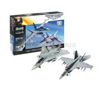 Revell 05677- maquettes d'avions à Construire du Film Top Gun Maverick : F14 Tomcat et F18 Hornet, échelle 1/72