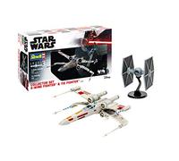 Revell 06054 - Coffret de 2 vaisseaux Star Wars à Construire - X-Wing Fighter + TIE Fighter, échelle 1/57