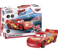 Revell 06562 Build & Play : Lightning McQueen Disney Cars - with Authentic Lights & Sounds - 1:20 Scale Unbuilt Unbuilt Pre-Coloured Toy - 19 pièces - À partir de 4 Ans +