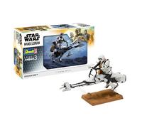 Revell 06786 Speeder Bike : The Mandalorian Maquette en plastique non construit/non peinte à l'échelle 1/12, blanc