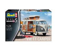 Revell 07674 - maquette de voiture VW T1 Camper à construire, échelle 1/24, Sans Peinture