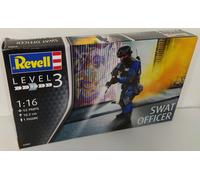 Revell – Maquette de figurine Officier SWAT – Échelle 1:16 – Niveau 3 – Noir G