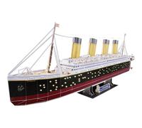 Revell Puzzle 3D RMS Titanic 00154 – Édition LED Noir/Rouge – 1000 pièces