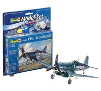 Revell - 63983 - Maquette D'aviation - Vought F4u-1d Corsair - 63 Pièces - Echelle 1/72, Bleu, Centre