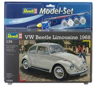 Revell Maquette de voiture VW Beetle Limousine 68-125 pièces Échelle 1/24 Noir
