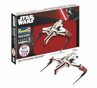 Revell 73608 Kit de démarrage ARC-170 Fighter Échelle 1:83 Maquette en plastique avec couleurs de base, colle de modélisme et pinceau