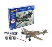 Revell 74160 Kit de démarrage Messerschmitt Bf 109 G-10 Échelle 1:72 Maquette en plastique non construit avec accessoires
