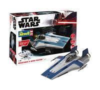 Revell Build & Play Star Wars 06773 Maquette à Construire Resistance A Wing Fighter, Échelle 1/44