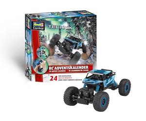 Revell Calendrier de l'Avent RC Crawler I Télécommandé Calendrier de l'Avent pour Artisans I pour garçons, Filles et Adultes I Cadeau de Noël I à partir de 10 Ans
