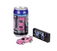 Revell Control 23568 Mini télécommande de voiture de course rose, dans une boîte et cônes de circulation avec contrôle 27 MHz, échelle 1/58, 7,6 cm de long