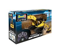 Revell Control 24638 Véhicule de Chantier RC Mini Pelleteuse I avec contrôle précis 2,4 GHz I Échelle 1/18 I Longueur 46 cm