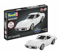 Revell Corvette C3 77684 Kit de démarrage à l'échelle 1/32 en plastique avec couleurs de base, colle et pinceau