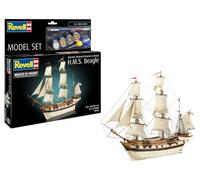 Revell HMS Beagle - 65458 - Maquette en plastique non construit/non peint - Échelle 1/96 - Avec accessoires