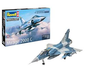 Revell Kit de modélisme I Dassault Mirage 2000C I Avion de niveau 5 I Kit de construction 150 pièces I Échelle 1:48 I pour enfants et adultes à partir de 13 ans Taille M