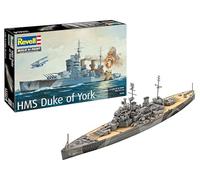 Revell Maquette HMS Duke of York - Échelle 1:1200 - 45 Pièces - Kit de Modélisme à Partir de 12 Ans - Modèle Détaillé - Navire Historique - Couleur Moulée