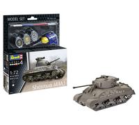 Revell – Kit de modélisme Sherman M4A1 63290 – Échelle 1:72, plastique à monter non peint