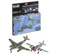 Revell Maquettes Model Set 63711 – Combat Me262 & P-51B à construire, échelle 1/72