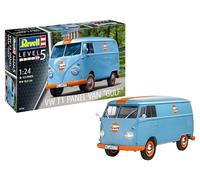 Revell Modélisme I Kit de modélisme VW T1 Panel Van (Gulf Decoration) I Échelle 1:24 I 125 pièces I À partir de 13 ans I Volkswagen I Classique I Modèle de voiture I Kit de bricolage