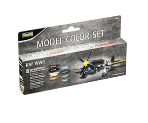 Revell Modélisme I Kit de Peinture RAF WWII Avions WWII I 8 Couleurs en kit pour la Royal Air Force à Peindre I Look Authentique pour modélisme Avions I avec aérographe et Pinceau Possible