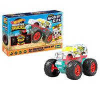 Revell- Monster Truck Hissy Fit, Voiture à retrofriction 1:32 avec Rampe de Saut Hot Wheels rétro-Friction à Construire, 50318, Blanc/Jaune
