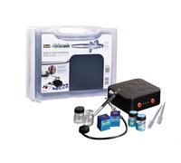 Revell Kit aérographe 39195 – Ensemble de base avec compresseur et nombreux accessoires