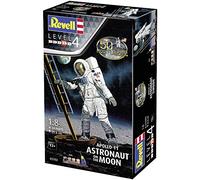 Revell -Poulet 11 Astronaute sur la Lune Kit Modèle avec Peintures, Colle et Pinceau à l'échelle 1: 8, Couleur Non Peinte, 03702
