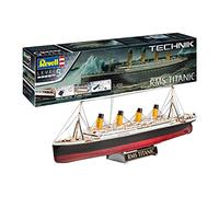 Revell Maquette de bateau RMS Titanic 00458 – kit à construire, lumière et sons, échelle 1/400