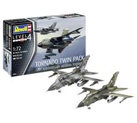 Revell Tornado 03801 Lot de 2 maquettes en plastique non construit/non peint à l'échelle 1/72 Couleur moulée