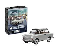 Revell Trabant 601 Édition exclusive 05630 60ème anniversaire Kit maquette en plastique non construit/non peint avec accessoires, couleur moulée