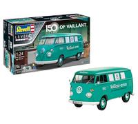 Revell Maquette Bus VW T1 150 Ans Vaillant – Coffret cadeau 1:24, 128 pièces, dès 13 ans
