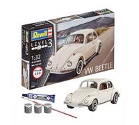 Revell VW Beetle 77681 Kit de démarrage en plastique non construit à l'échelle 1/32 avec accessoires