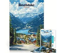 Revelstoke, Canada Puzzles Mountain View pour Adolescents 1000 pièces Jeu d'entraînement cérébral Détente mentale Cadeau Unique (50x75cm)