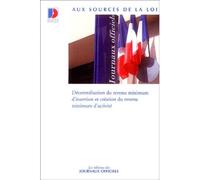 Revenu minimum d'activité - Collectif - Journaux Officiels - broché - Etude