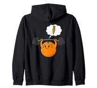 Rêver de Carottes Orange Gym Motivation Sweat à Capuche