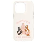 Rêver d'un Teckel Rose pour Les fêtes de Fin d'année Coque pour iPhone 15 Pro