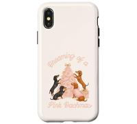 Rêver d'un Teckel Rose pour Les fêtes de Fin d'année Coque pour iPhone X/XS