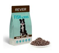 Rever EB15 Aliment Complet Sec pour Chiens Adultes sans céréales avec Saumon Frais, Riche en protéines avec 65% d'ingrédients d'origine Animale, Aide à la Digestion et à la santé de la Peau, 1,5 kg