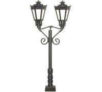 Réverbère de parc double Viessmann Modelltechnik 60731 modèle fini H0 1 pc(s)