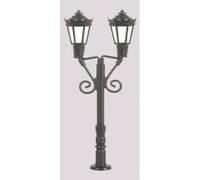 Réverbère de parc double Viessmann Modelltechnik 6473 modèle fini N 1 pc(s)