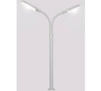 Réverbère en col de cygne double H0 Viessmann Modelltechnik 6095 modèle fini 1 pc(s)