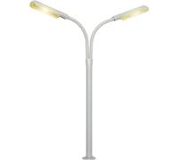 Réverbère en col de cygne double Viessmann Modelltechnik 6096 modèle fini H0 1 pc(s)