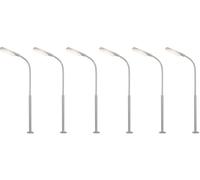 Viessmann Modellspielwaren – Réverbère en col de cygne simple 64906 – Modèle fini N – 1 set