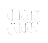Réverbère LED blanc 10 pièces pour aménagements de ville | Construction en tube d'acier, texture, compatible avec la jauge OO, longue durée de vie, installation simple