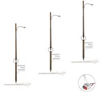 Réverbère sur mât en bois simple Woodland Scenics WJP5638 modèle fini N 3 pc(s)
