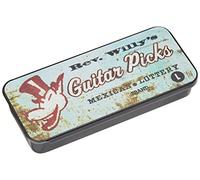 Jim Dunlop RWT01L Boite en Metal de 6 Motif Reverend Willy's Mexican Lottery Souple Médiators