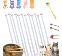 Reverent Chopsticks, Funny Little Hand Chopsticks, Cute Reusable Cat Paw Chopstick for Women Kids Adults Restaurant (6Pair-B)