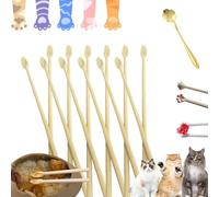 Reverent Chopsticks, Funny Little Hand Chopsticks, Cute Reusable Cat Paw Chopstick for Women Kids Adults Restaurant (6Pair-A)