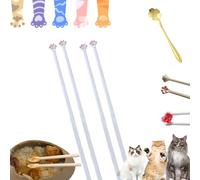 Reverent Chopsticks, Funny Little Hand Chopsticks, Cute Reusable Cat Paw Chopstick for Women Kids Adults Restaurant (2Pair-B)